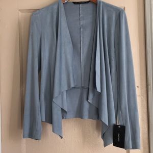 BRAND NEW ZARA suede CARDIGAN from spring 17